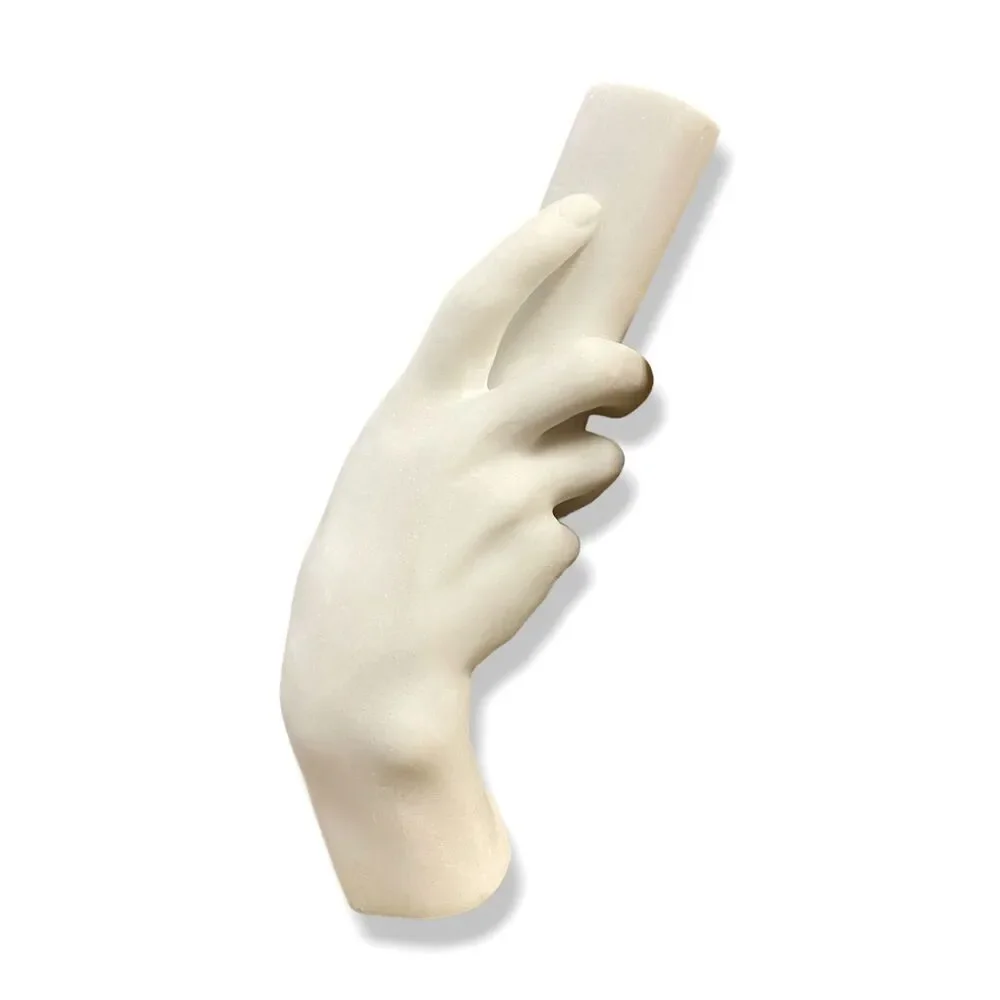 $245 John-Richard Collection White Sculpted Classic Greek Hand Sculpture